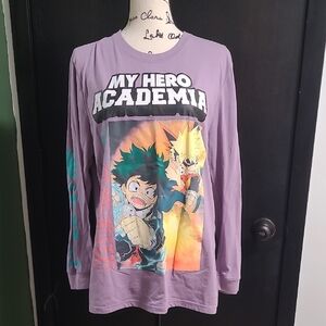 My Hero Academia Kids Long Sleeve Shirt - Purple